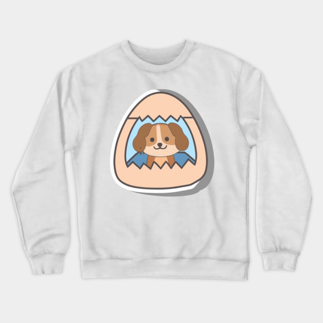 Dog in The Egg Crewneck Sweatshirt by Zachariya420